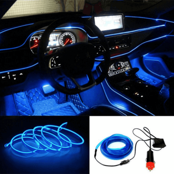 Banda neon auto, flexibila, 12V, 3m, 4 culori - 5- Roveli