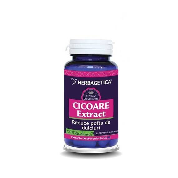 Cicoare Extract 60 capsule Herbagetica - - Roveli