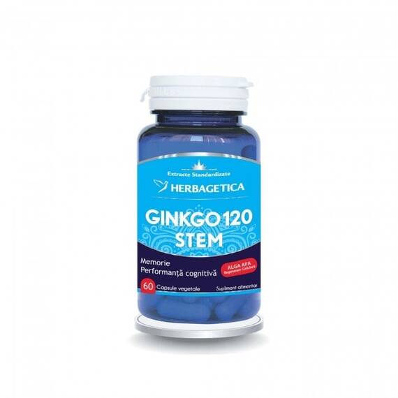 Ginkgo 120 Stem 60 capsule Herbagetica - - Roveli