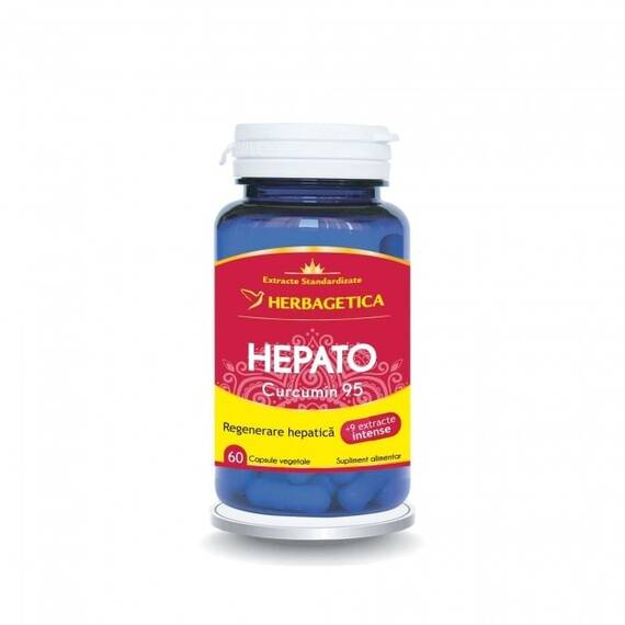 Hepato Curcumin 95 60 capsule Herbagetica - - Roveli