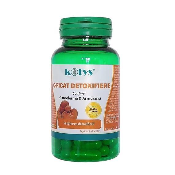 Q Ficat Detoxifiere 60 capsule Kotys - - Roveli
