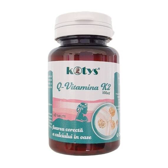 Q Vitamina K2 100 mcg 60 tablete Kotys - - Roveli