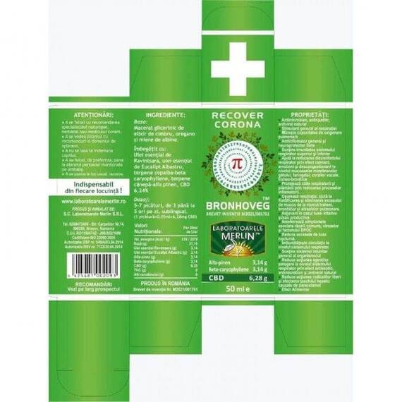 Bronhoveg Ulei 50 ml Laboratoarele Merlin - - Roveli