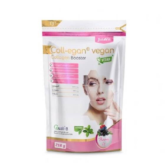 Coll-egan Vegan cu Aroma de Fructe de Padure 216 g JutaVit - - Roveli