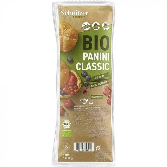 Chifle panini clasice FARA GLUTEN 188g Schnitzer - - Roveli