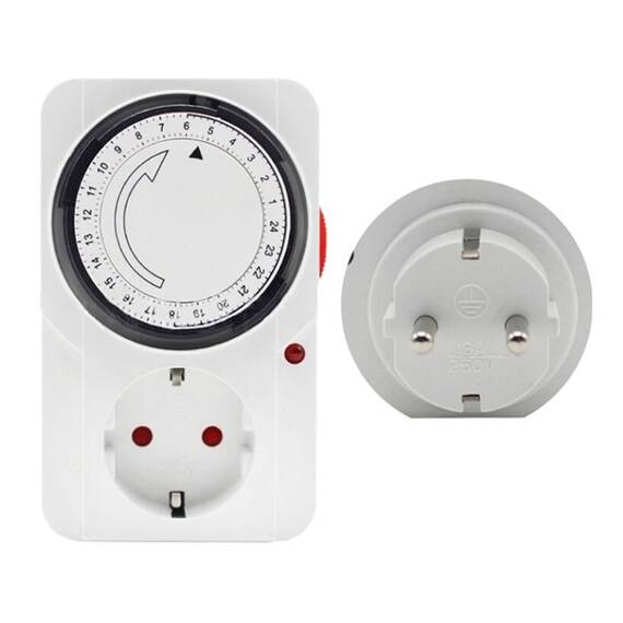 Adaptor priza programabila A113, programare mecanica, 16A - 3- Roveli