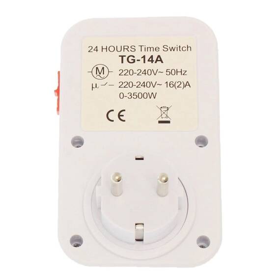 Adaptor priza programabila A113, programare mecanica, 16A - 5- Roveli