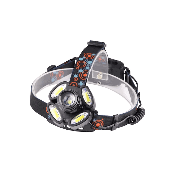Lanterna frontala de cap 5 LED cu banda elastica reglabila - 2- Roveli