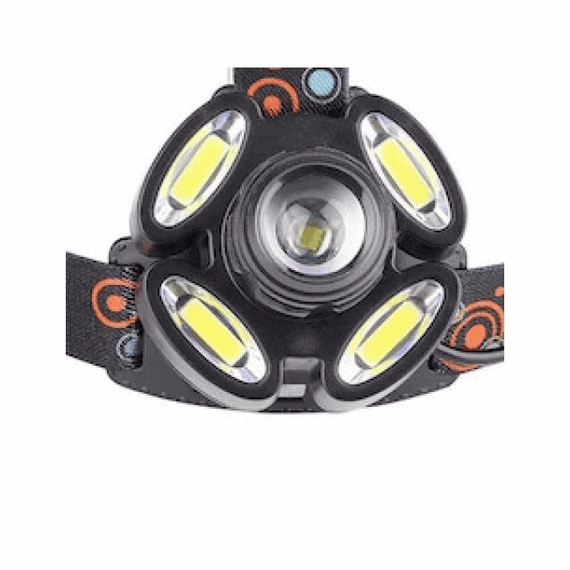 Lanterna frontala de cap 5 LED cu banda elastica reglabila - 4- Roveli