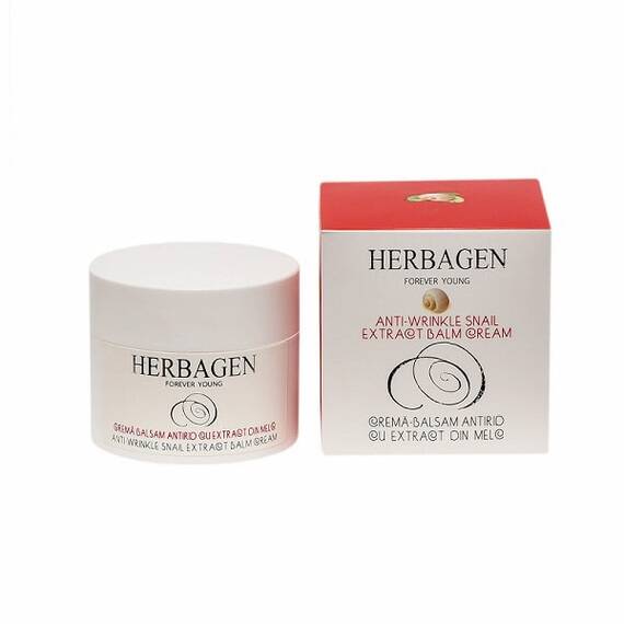 Crema Balsam Antirid cu Extract de Melc 50 ml Herbagen - - Roveli