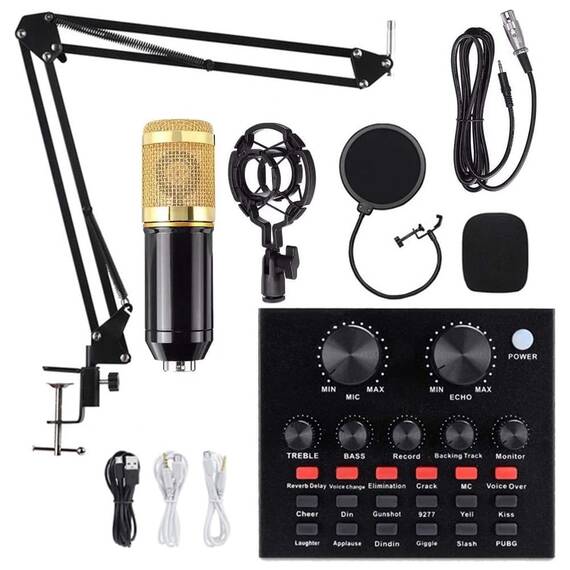 Set profesional mixer audio si microfon, MIC8 - - Roveli
