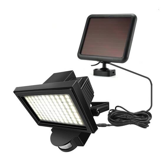 Lampa LED cu panou solar, 60 LED, senzor de miscare, 15W - 5- Roveli