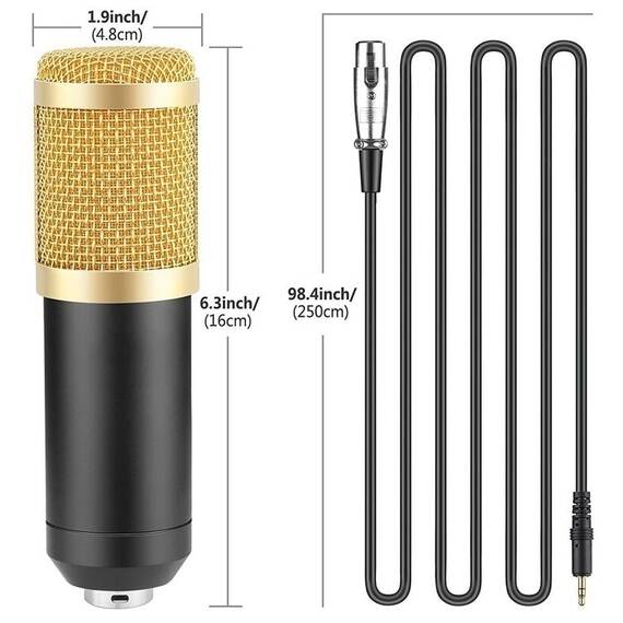 Set profesional mixer audio si microfon, MIC8 - 5- Roveli