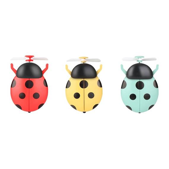 Mini ventilator cu oglinda T170, tip buburuza, USB (3 culori) - 2- Roveli
