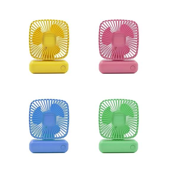 Mini ventilator de birou E158, 2 trepte, USB (4 modele) - 2- Roveli