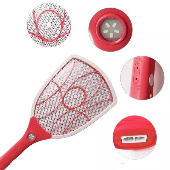 Paleta electrica anti insecte, iluminare LED, USB (4 modele) - 4- Roveli