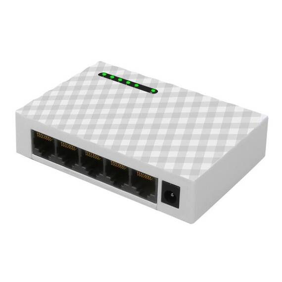 Switch cu 5 porturi JH01, 1000 Mbs, 12 V DC - 2- Roveli