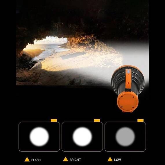 Lanterna LED de mana XJ2, alimentare USB, 30W - 5- Roveli