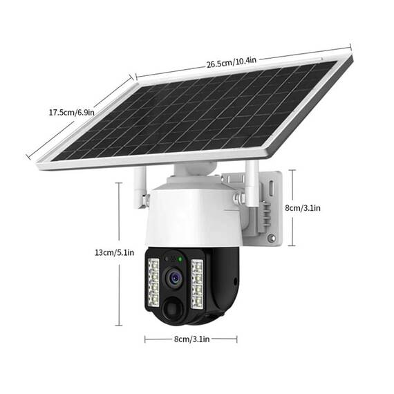 Camera de supraveghere, WIFI, 3MP, panou solar - 5- Roveli