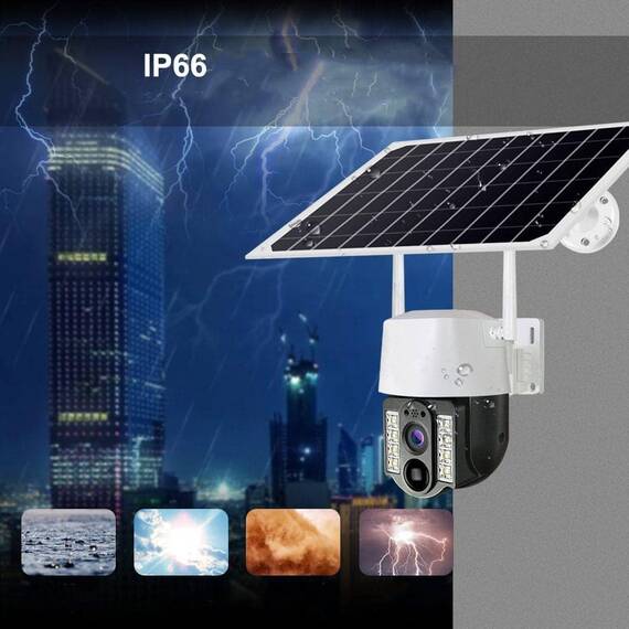 Camera de supraveghere, WIFI, 3MP, panou solar - 7- Roveli