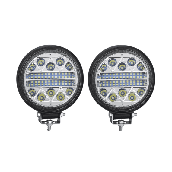 Set 2x Proiectoare auto rotunde, 34 leduri, 102W/proiector - - Roveli