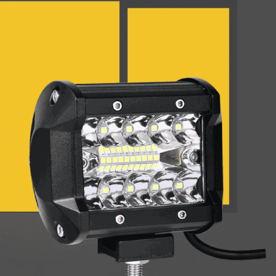 Set 2 x Proiectoare auto 20LED, 4 inch, 120W/set, 12/24V, 6000K - 6- Roveli