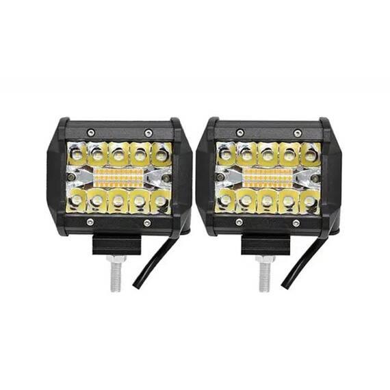 Set 2 Proiectoare auto LED, 120W/set, 2 moduri iluminare - - Roveli Set 2 Proiectoare auto LED, 120W/set, 2 moduri iluminare - - Roveli
