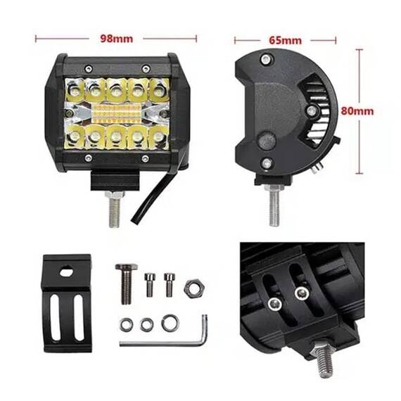 Set 2 Proiectoare auto LED, 120W/set, 2 moduri iluminare - 4- Roveli Set 2 Proiectoare auto LED, 120W/set, 2 moduri iluminare - 4- Roveli