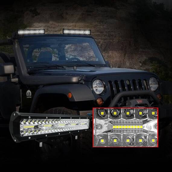 Proiector auto LED cu suport, 240W, 30.3cm - 6- Roveli