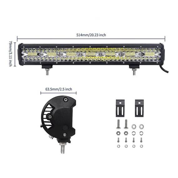 Proiector auto LED cu suport, 51.4cm, 420W - 3- Roveli