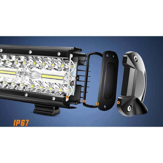 Proiector auto LED cu suport, 540W, 65.5cm - 4- Roveli