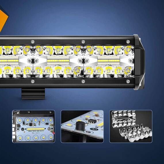 Proiector auto LED cu suport, 540W, 65.5cm - 6- Roveli