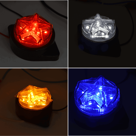 Set 2 x Lumini gabarit LED 24V, stea, rotunde, diverse culori - 2- Roveli Set 2 x Lumini gabarit LED 24V, stea, rotunde, diverse culori - 2- Roveli
