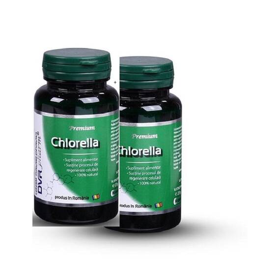 Pachet Chlorella 60 capsule + 30 capsule DVR Pharm - - Roveli
