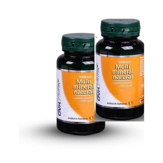 Pachet Multimineral Natural 60 capsule + 30 capsule DVR Pharm - - Roveli
