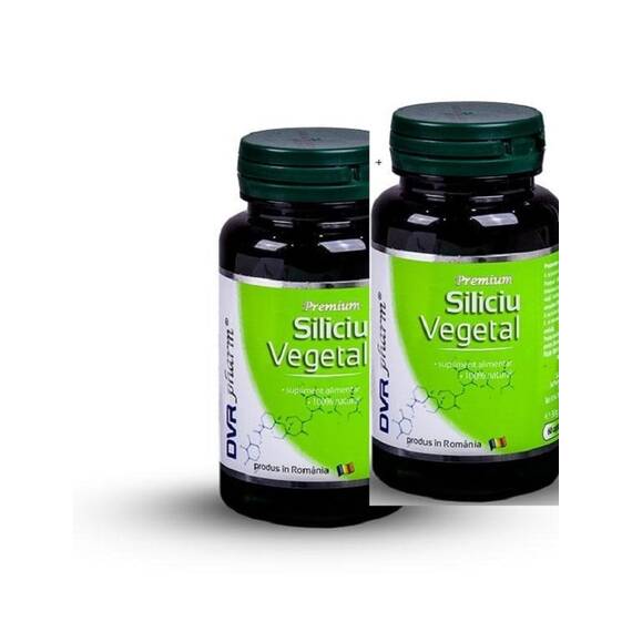 Pachet Siliciu Vegetal 60 capsule + 30 capsule DVR Pharm - - Roveli