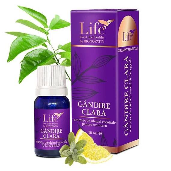 Ulei Esential Integral Gandire Clara 10 ml Bionovativ Life - - Roveli