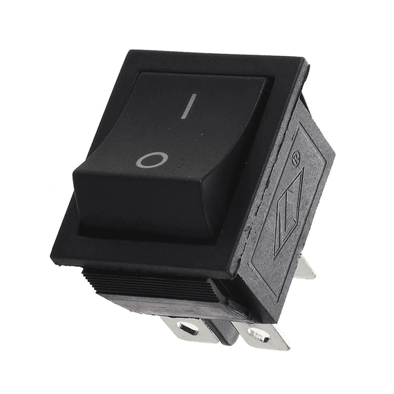 Buton intrerupator auto cu 4 pini, 2 pozitii, negru - - Roveli