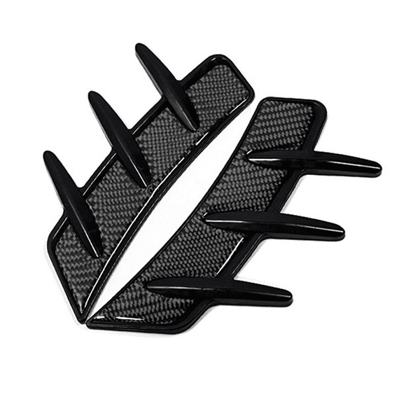Set 2 x ornament aripi auto, fibra carbon, universal - - Roveli