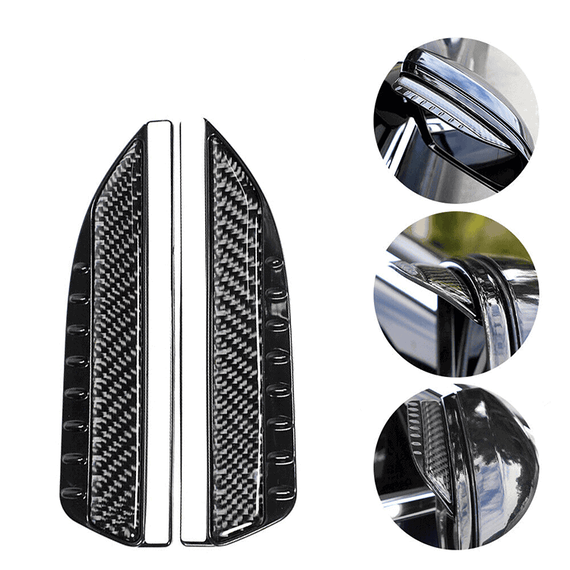 Set 2 x protectie pentru oglinzi auto, fibra de carbon - 2- Roveli