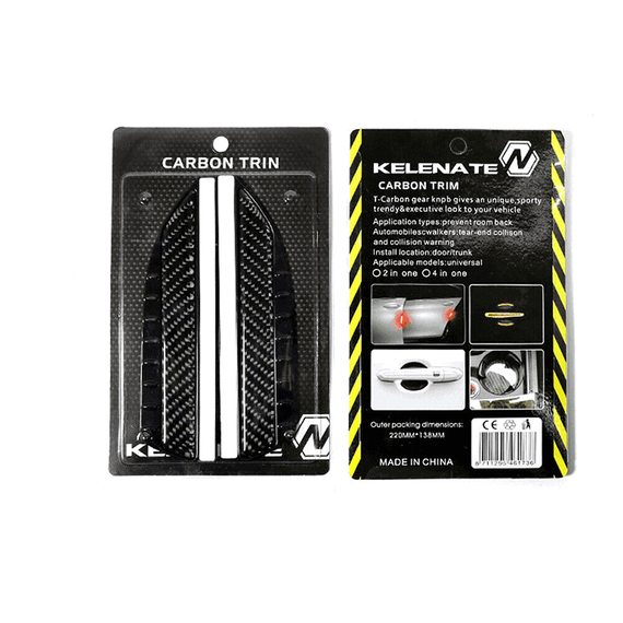 Set 2 x protectie pentru oglinzi auto, fibra de carbon - 5- Roveli