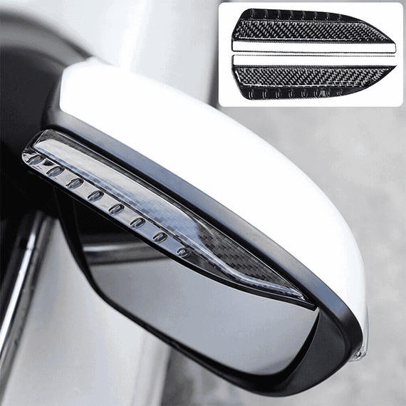 Set 2 x protectie pentru oglinzi auto, fibra de carbon - 8- Roveli