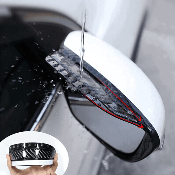 Set 2 x protectie pentru oglinzi auto, fibra de carbon - 9- Roveli