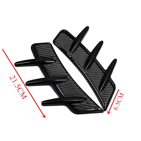 Set 2 x ornament aripi auto, fibra carbon, universal - 3- Roveli
