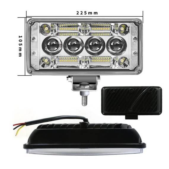 Set 2 Proiectoare auto, 400W/set, 2 faze iluminare - 4- Roveli