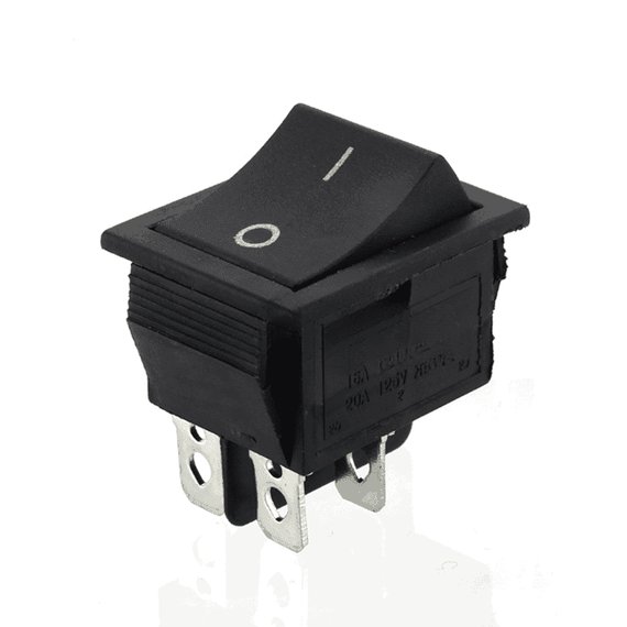 Buton intrerupator auto cu 4 pini, 2 pozitii, negru - 4- Roveli