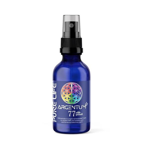Argentum 77 PPM 60 ml cu pulverizator Pure Life Agnes Itara - - Roveli