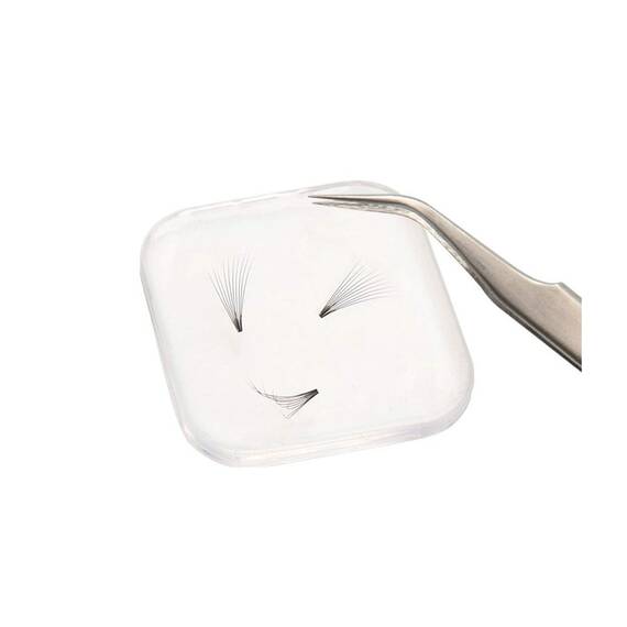 Suport din silicon patrat transparent pentru extensii de gene - - Roveli