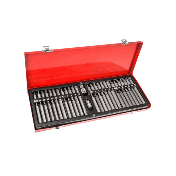 Trusa Biti, Torx, Imbus, Spline (54 piese) - - Roveli