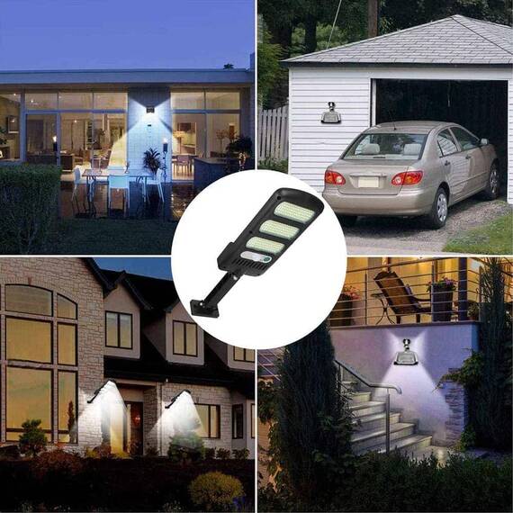 Lampa LED cu panou solar, 213 SMD, 600lm - 9- Roveli